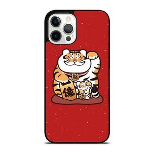 Maneki Neko Tiger Cat - Cute Lucky Charm Year of the Tiger 2022 iPhone Case